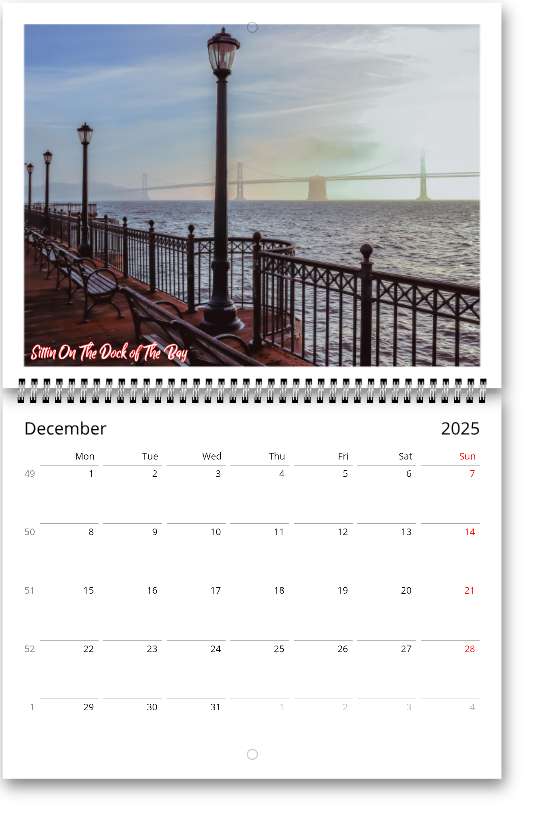 2025 California Calendar (US & CA)