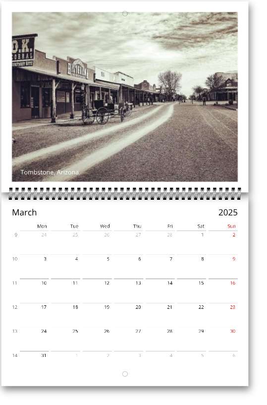 2025 Arizona Wall calendars (US & CA)