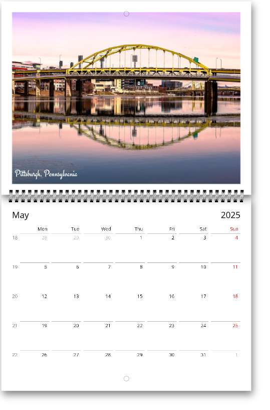 Pennsylvania Wall calendars (US & CA)