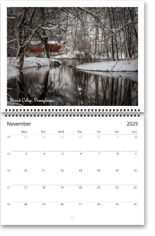 Pennsylvania Wall calendars (US & CA)