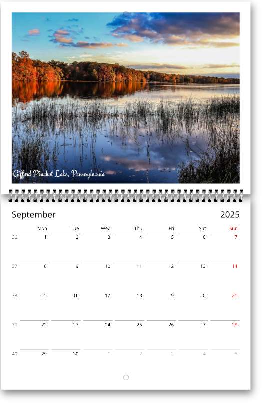 Pennsylvania Wall calendars (US & CA)